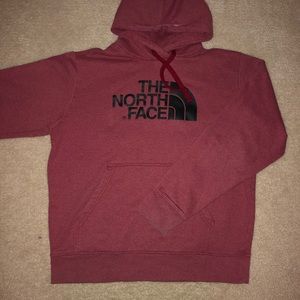 Heather Red North Face Pullover Hoodie